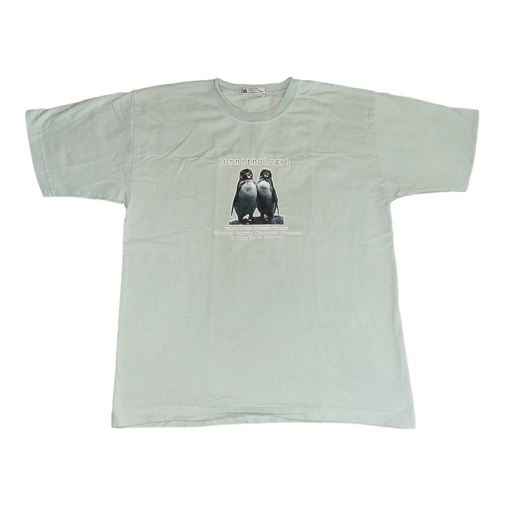 Rare Charles Darwin Research Station Galapagos Ornithology T Shirt Large